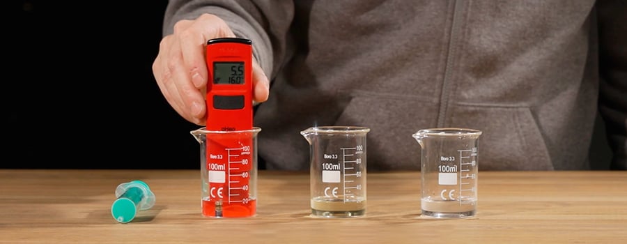 Medir el pH con un tester Medir el pH con un tester